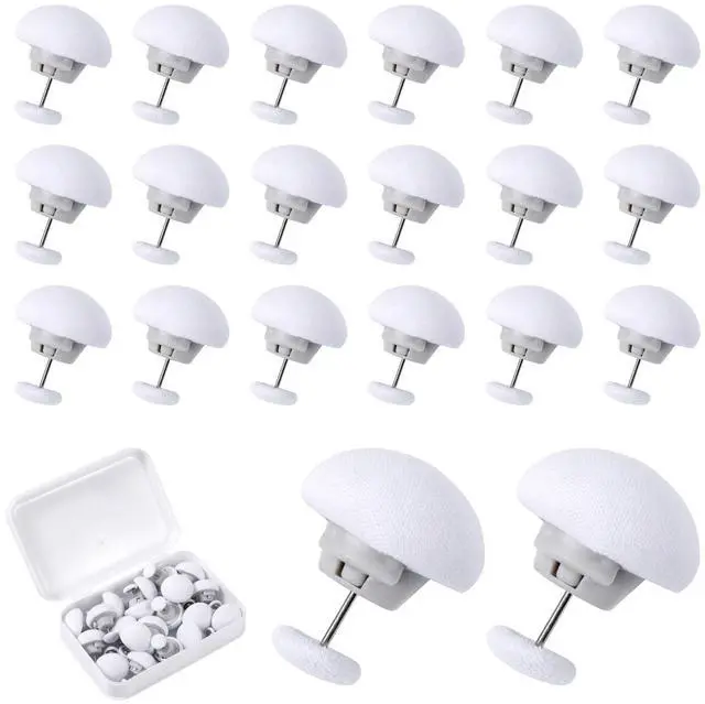 Main image of 20pcs Duvet Pin Duvet Clips, Double Sided Mushroom Comforter Snaps Holder, One Key to Open Duvet Corner Cover Clips, Anti-Slip Button Fasteners for Curtains Cushions Quilts Hold Bedding Accessories