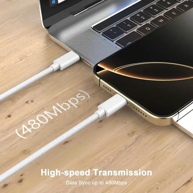 Alt view image 3 of 7 - Apple MFi Certified USB C to Lightning Cable, 6FT CarPlay Cable High Speed Data Transfer Fast Charging OTG Cord for iPhone 14 13 12 11 Pro Max XS XR X 8 7 6S 6 Plus SE 5S 5C iPad mini Air Pro (6FT)