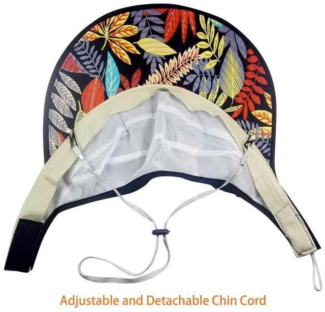 Alt view image 3 of 7 - Sun Hat Sun Hats for Women Wide Brim UV Protection Summer Beach Packable Visor Black