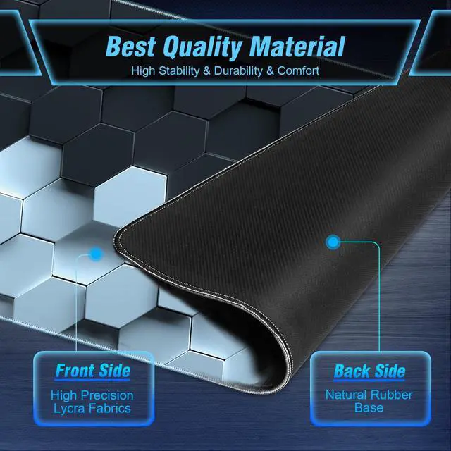 Alt view image 6 of 7 - Gaming Mousepad, 3D Stereoscopic Vision Gaming Mousepad for Desk, 35.4"x15.7" Extra Large Mouse Pad with Smooth Control Performance, Best Large Mouse Pad for Office Home Gamer