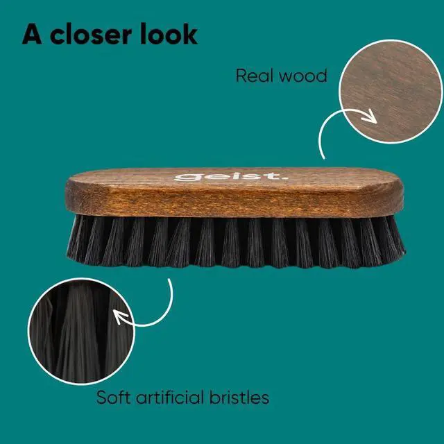 Alt view image 2 of 7 - Leather & Upholstery Cleaning Brush Medium | To clean car seats, leather sofas, and alcantara | For car interiors, furniture, boots, shoes, bags and more