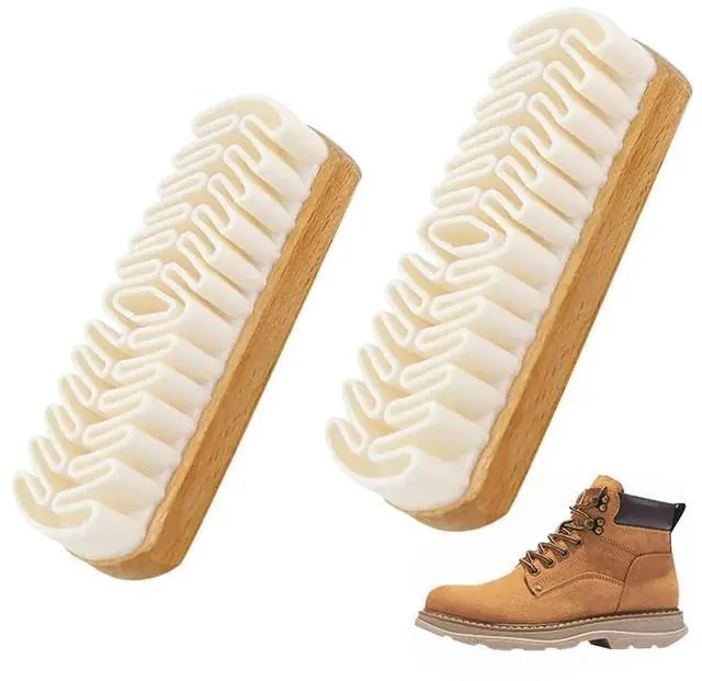Main image of Suede Shoe Brush, Soft Suede Brush for Shoes Cleaner, Nubuck Brush with Microfiber Shoe Cloth, for Shoes, Bags, Jacket, Sofa (2PCS)