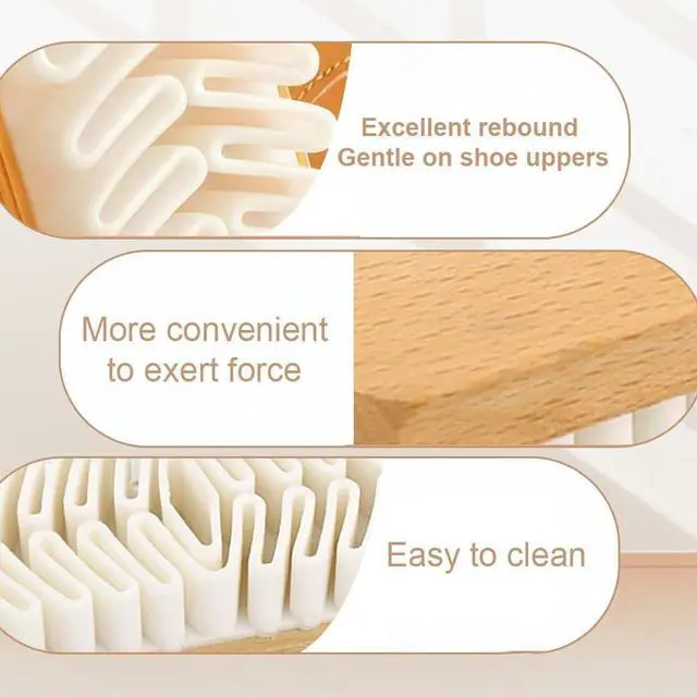 Alt view image 3 of 7 - Suede Shoe Brush, Soft Suede Brush for Shoes Cleaner, Nubuck Brush with Microfiber Shoe Cloth, for Shoes, Bags, Jacket, Sofa (2PCS)