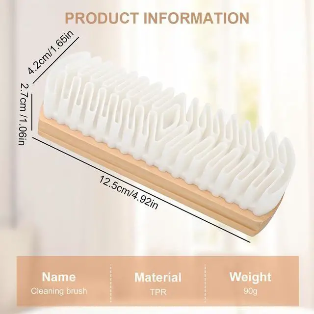 Alt view image 7 of 7 - Suede Shoe Brush, Soft Suede Brush for Shoes Cleaner, Nubuck Brush with Microfiber Shoe Cloth, for Shoes, Bags, Jacket, Sofa (2PCS)