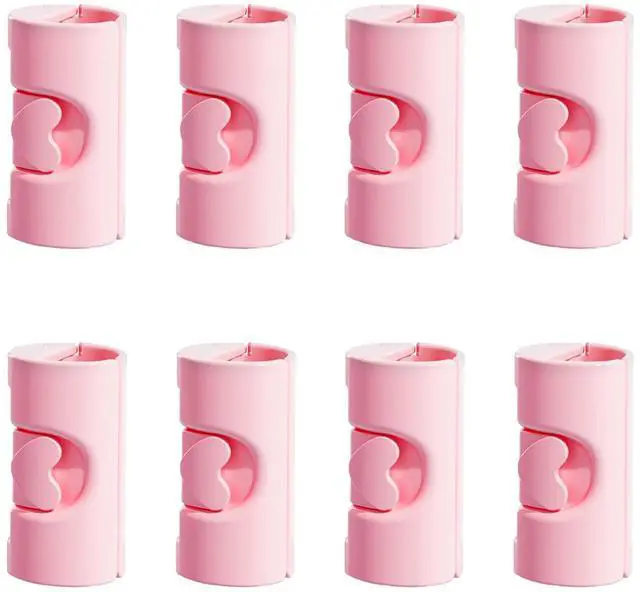 Main image of 8PCS Larger Bed Sheet Grippers with Two Gear for Bed Sheet Holder,Duvet Cover Clips,Durable Bed Sheet Clips Keep Sheets Snug for Mattresses with Raised Edge,Fitted Sheet Clips(Pink)