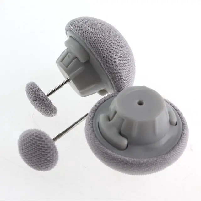 Alt view image 3 of 5 - 16PCS Featherweight Duvet Cover Pin Comfort Clips Gray Mushroom Head Duvet Holder Sheet Duvet Cover Runaway Holder Double Sided Pin Fastener for Curtains Sofa Covers Pillowcases