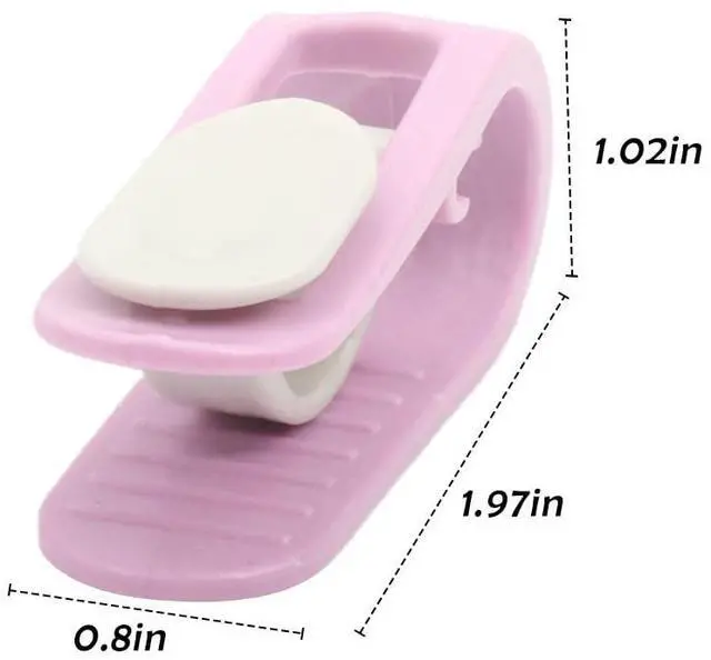 Alt view image 7 of 7 - 10 Pcs Duvet Cover Clips Quilt Blankets Fastener Clip Anti-Slip Fasteners for Beds Quilt Holders (Pink)