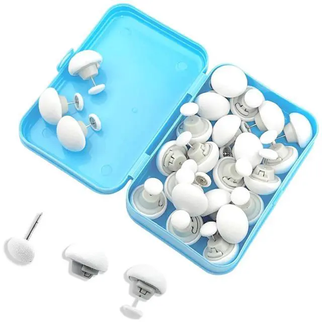 Main image of 24pcs Duvet Clips Duvet Cover Pins, Comforter Fastener Grippers, Gentle Fabric Dual Sided Pin Fasteners for Quilts, Cushions, Curtains