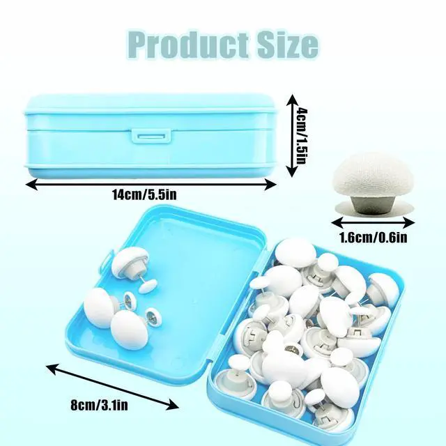 Alt view image 2 of 6 - 24pcs Duvet Clips Duvet Cover Pins, Comforter Fastener Grippers, Gentle Fabric Dual Sided Pin Fasteners for Quilts, Cushions, Curtains