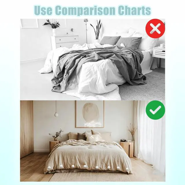 Alt view image 3 of 6 - 24pcs Duvet Clips Duvet Cover Pins, Comforter Fastener Grippers, Gentle Fabric Dual Sided Pin Fasteners for Quilts, Cushions, Curtains