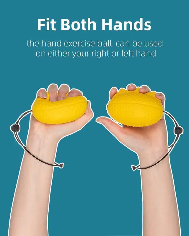 Alt view image 5 of 5 - Stress Balls for Adults and Seniors with The Adjustable Wrist Strap, Hand Exercisers for Strength, Finger Ball for Hand Therapy, Arthritis, Physical Therapy, Carpal Tunnel