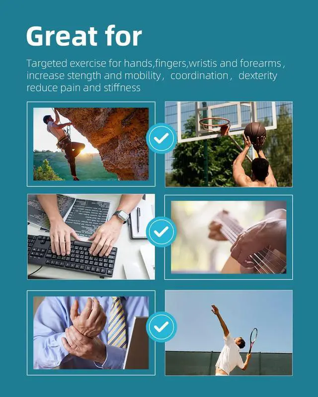 Alt view image 4 of 5 - Stress Balls for Adults and Seniors with The Adjustable Wrist Strap, Hand Exercisers for Strength, Finger Ball for Hand Therapy, Arthritis, Physical Therapy, Carpal Tunnel