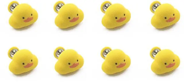 Main image of 8PCS Duvet Cover Set with Anti Slip Pins Plastic Coated Steel Pins with Duck Design Soft Fabric Duvet Insert Clips Removable Snap Button Double Sided Blanket Fasteners