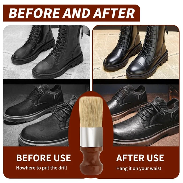 Alt view image 5 of 7 - Leather Cleaning Brush 2 Pack Soft Bristle Wood Handle Car Sofa | Wooden handles for comfortable grip; gentle bristles won't scratch surfaces; dual sizes for large areas and tight spaces