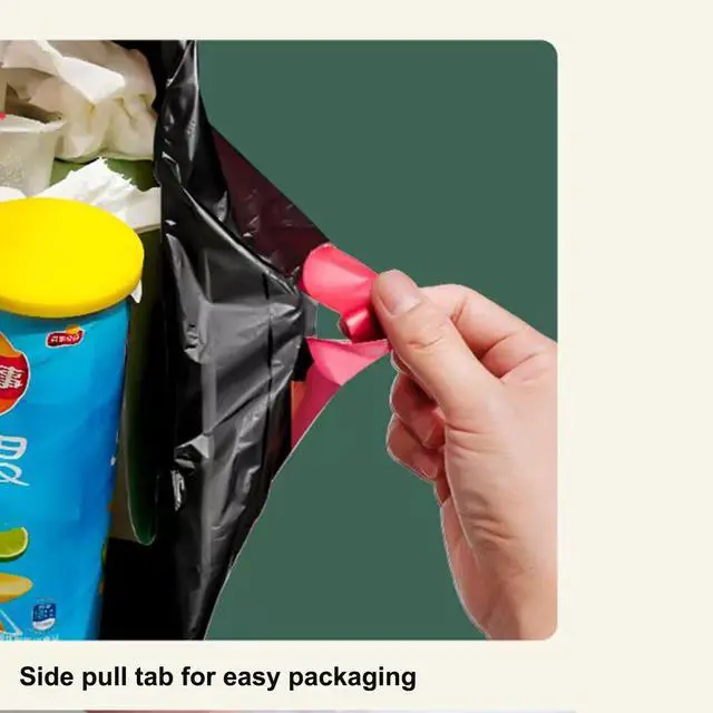 Alt view image 2 of 7 - Garbage Bags,Drawstring Trash Bags,Strong and Durable,Disposable Trash 100count/Roll,Tear Resistant,4 Gallon (10-15L)(45cm x 50cm). (200 count)
