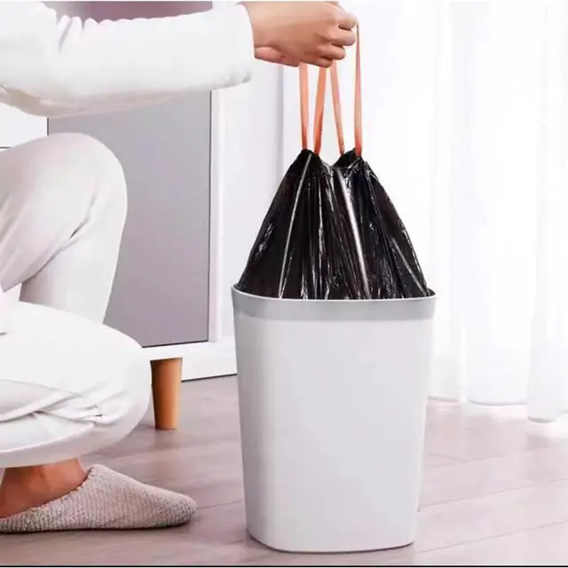 Alt view image 4 of 7 - Garbage Bags,Drawstring Trash Bags,Strong and Durable,Disposable Trash 100count/Roll,Tear Resistant,4 Gallon (10-15L)(45cm x 50cm). (200 count)