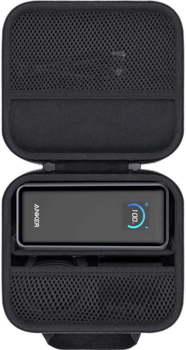 Main image of for Anker 25,000mAh 165W / Prime 26,250mAh Power Bank and Laptop 140W USB-C Charger, Hard Travel Case Compatible with 25K Power Bank A1695, Case Only (Black Case)
