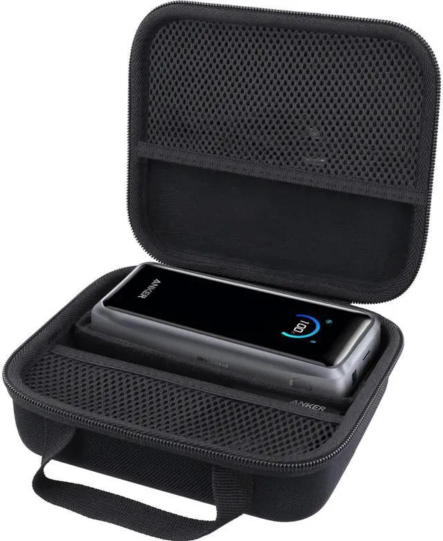Alt view image 2 of 7 - for Anker 25,000mAh 165W / Prime 26,250mAh Power Bank and Laptop 140W USB-C Charger, Hard Travel Case Compatible with 25K Power Bank A1695, Case Only (Black Case)