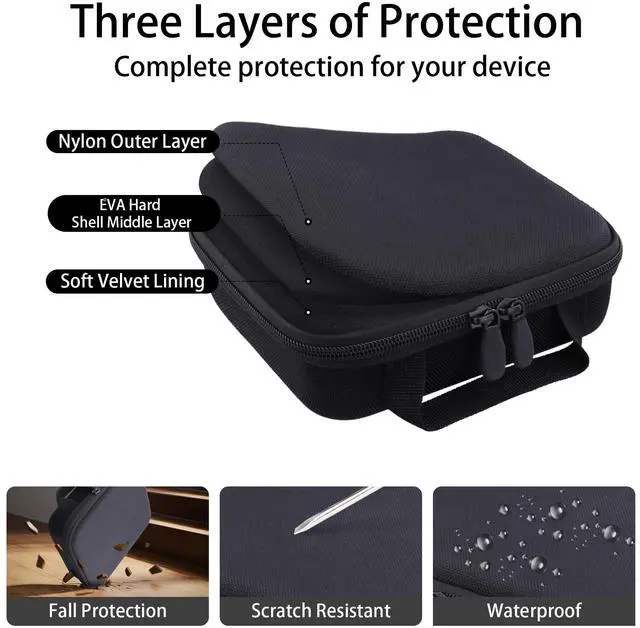Alt view image 5 of 7 - for Anker 25,000mAh 165W / Prime 26,250mAh Power Bank and Laptop 140W USB-C Charger, Hard Travel Case Compatible with 25K Power Bank A1695, Case Only (Black Case)
