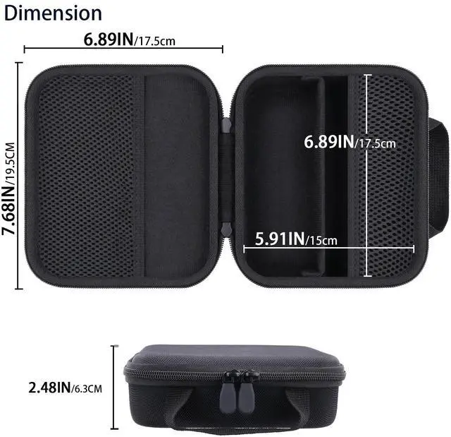 Alt view image 6 of 7 - for Anker 25,000mAh 165W / Prime 26,250mAh Power Bank and Laptop 140W USB-C Charger, Hard Travel Case Compatible with 25K Power Bank A1695, Case Only (Black Case)