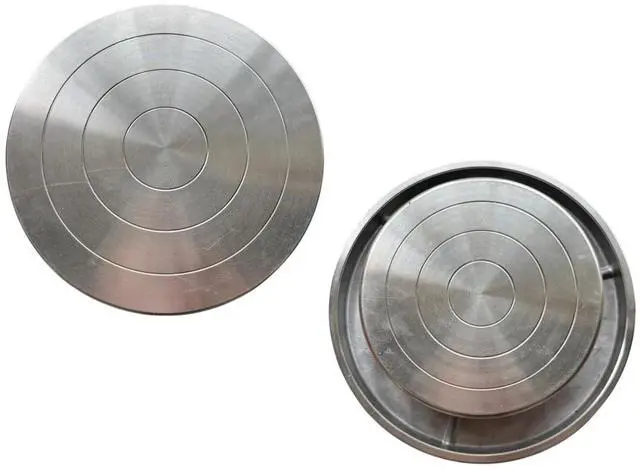Alt view image 6 of 6 - 4.7''/5.9'' Double Sided Turntable for Ceramic Clay Sculpture Platform Pottery Wheel Aluminum Alloy Rotating Tools