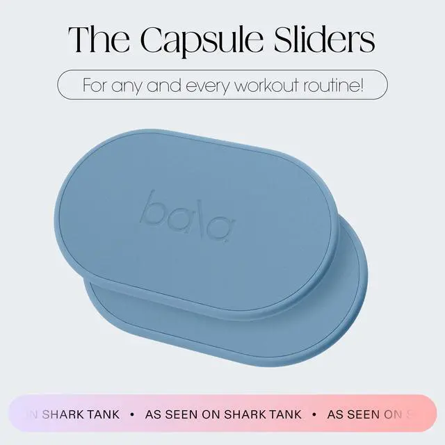 Alt view image 2 of 6 - Capsule Sliders for Working Out, Core Workout Sliders (Sea) - Floor Exercise Sliders & Fitness Gliders for Squats, Lunges, & Push-up Variations - Strength Slides for Yoga, Pilates, & Aerobics