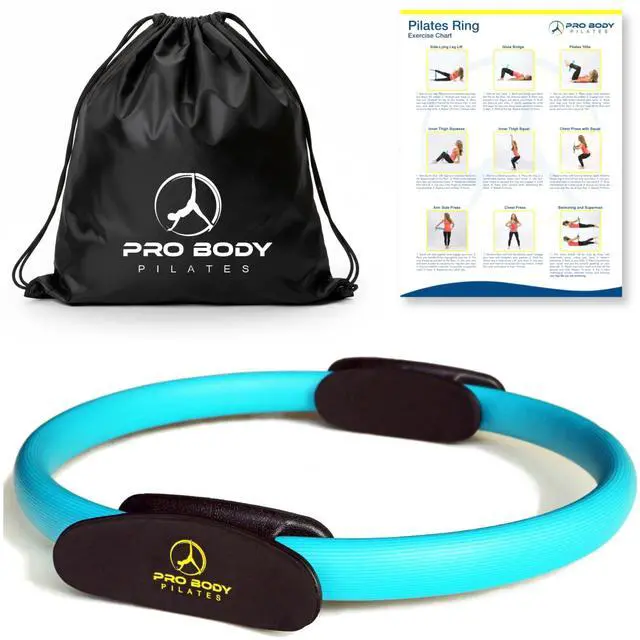 Main image of Ring 14 Inch Magic Circle, Pilates Equipment for Inner Thigh Toning, Core, Glutes & PT Workouts | Pilates at Home Equipment (Blue)