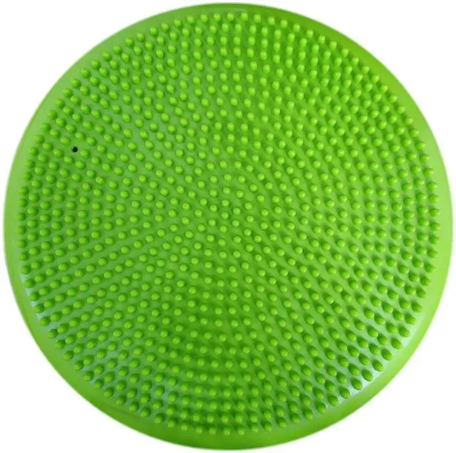 Alt view image 2 of 5 - Inflated Wobble Cushion with Hand Pump, Air Stability Board (Extra Thick), Core Balance Disc for Adults, Sensory Wiggle Seat for Kids, Flexible Seating for All Age, 13.5in / 34cm Diameter