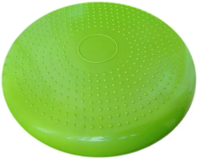 Alt view image 3 of 5 - Inflated Wobble Cushion with Hand Pump, Air Stability Board (Extra Thick), Core Balance Disc for Adults, Sensory Wiggle Seat for Kids, Flexible Seating for All Age, 13.5in / 34cm Diameter