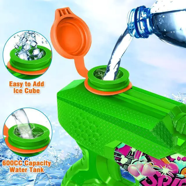 Alt view image 7 of 7 - Water Gun for Adults Kids: 600CC 4 Pack Squirt Blasters Super Water Guns for Adults Kids,Water Gun Outdoor Toys High Capacity Summer Soaker for Swimming Pool Beach Fighting, Long Shooting Distance