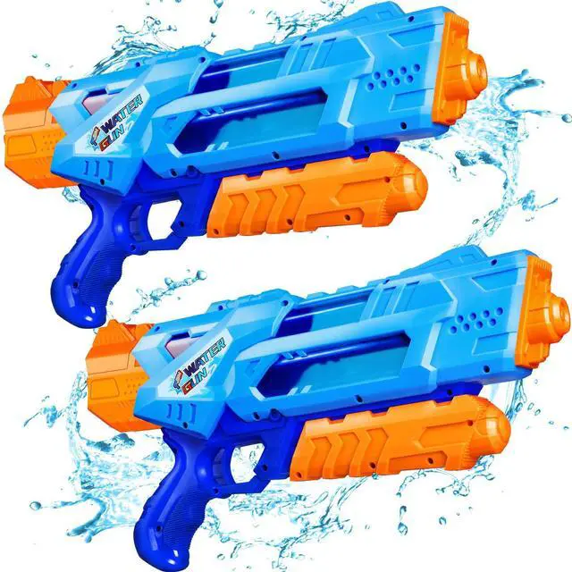 Main image of 1200cc Super Squirt Water Guns for Kids Adults - 2 Pack Super Water Soaker with Excellent Range - Ideas Gift Toys for Summer Outdoor Swimming Pool Beach Sand Water Fighting Play