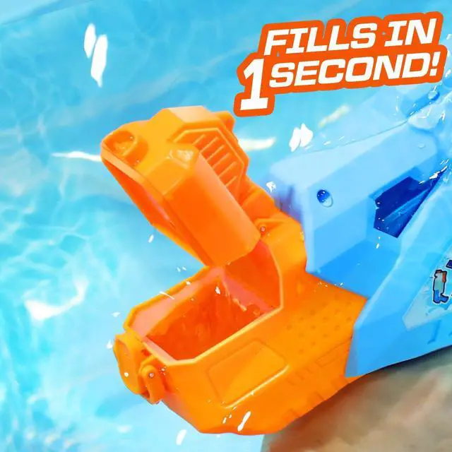 Alt view image 3 of 7 - 1200cc Super Squirt Water Guns for Kids Adults - 2 Pack Super Water Soaker with Excellent Range - Ideas Gift Toys for Summer Outdoor Swimming Pool Beach Sand Water Fighting Play