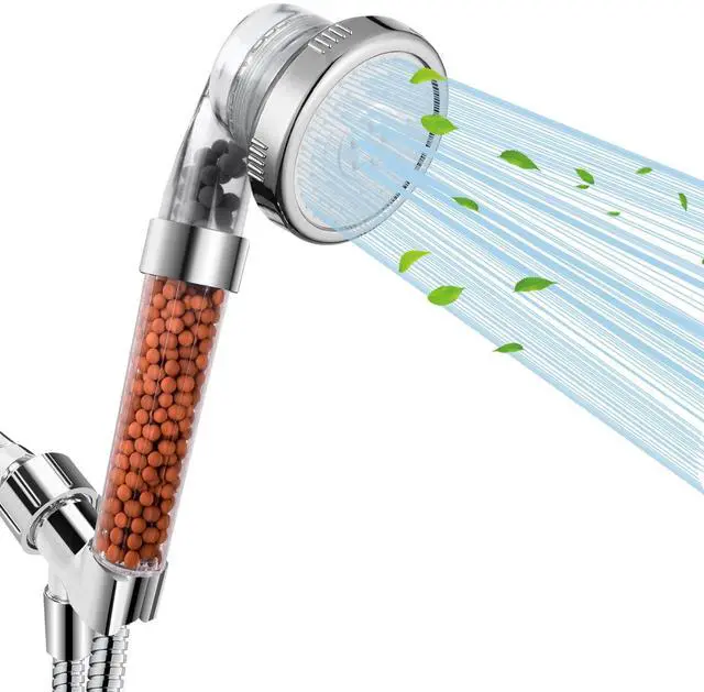 Main image of Filtered Shower Head for Hard Water, High Pressure 3 Modes Shower Heads with Handheld Spray, Water Softener Showerhead Set with Mineral Beads to Remove Chlorine & Fluoride for Dry Hair & Skin