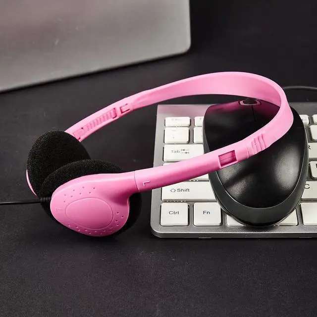 Alt view image 6 of 7 - Kids Headphones Bulk 8 Pack Multi Color Class Set School Students Classroom Children Toddler Boys Girls Teen and Adult (8 Pack)