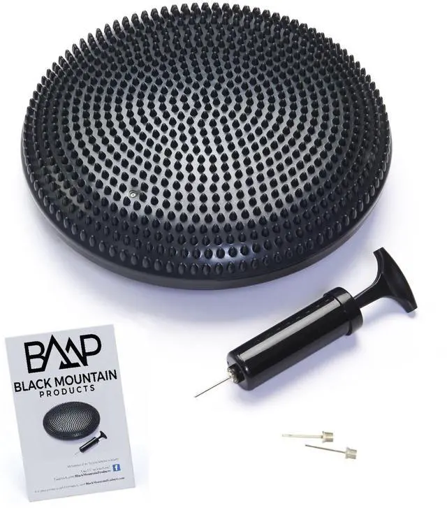 Main image of Exercise Balance Stability Disc with Hand Pump, Black, 13 inch diameter