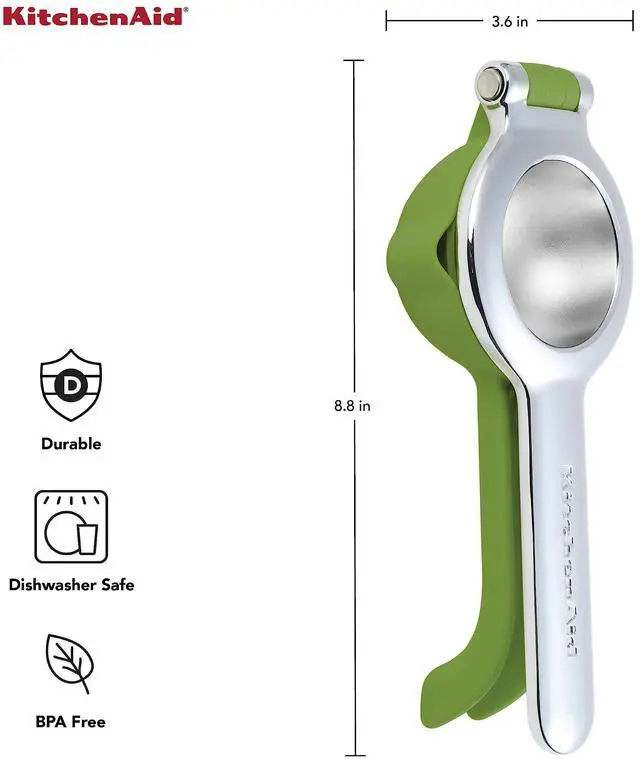 Alt view image 3 of 6 - Citrus Juice Press Squeezer for Lemons and Limes with Seed Catcher and Pour Spout, 8 Inch