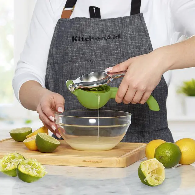 Alt view image 6 of 6 - Citrus Juice Press Squeezer for Lemons and Limes with Seed Catcher and Pour Spout, 8 Inch