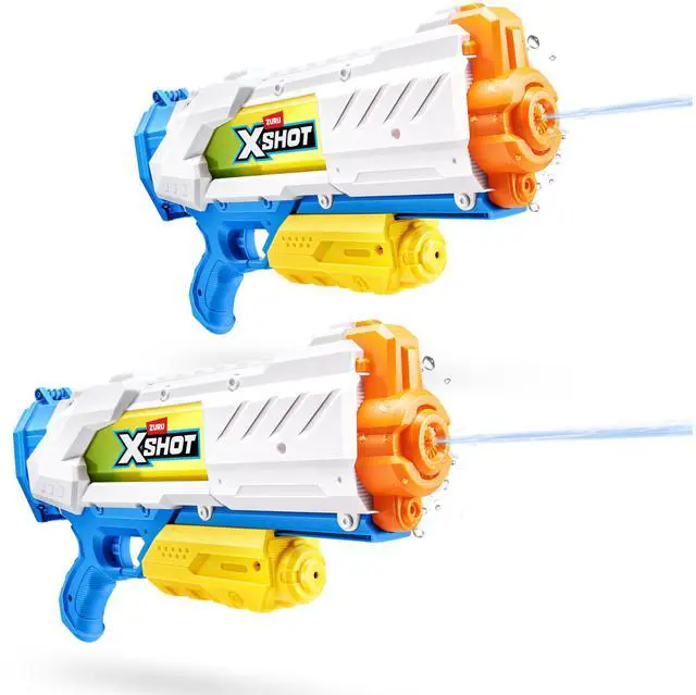 Main image of Water Fast-Fill Medium Water Blaster (2 Pack) by ZURU, Watergun, 2 Pack X Shot Water Blaster (Fills with Water in just 1 Second!)