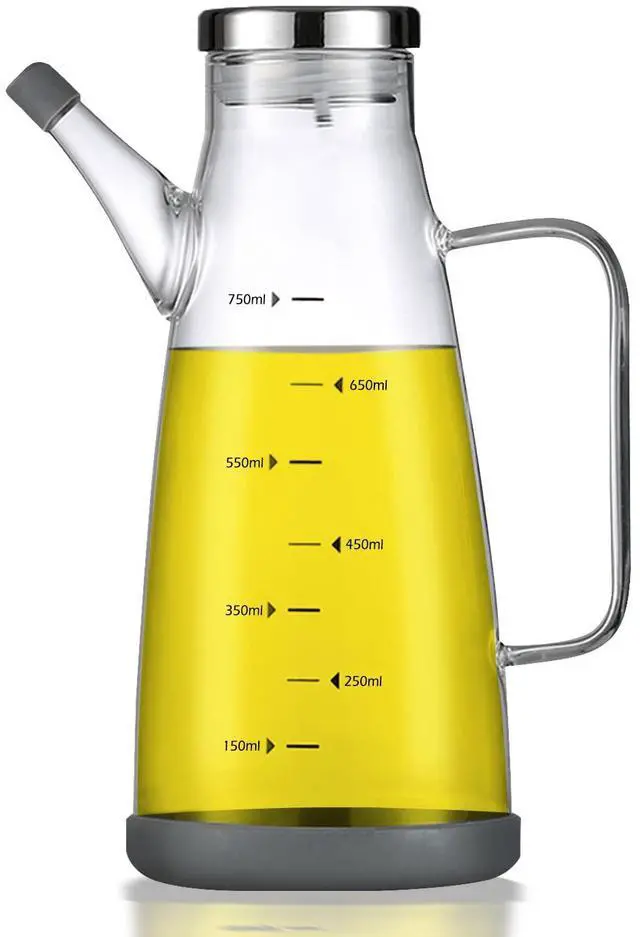 Main image of Oil Dispenser for Kitchen,25OZ Oil Bottles Cooking Oil Dispenser with Drip Free Spout and Non Slip Bottom Fits in Home,Kitchen,Barbecue,Party (750ml)