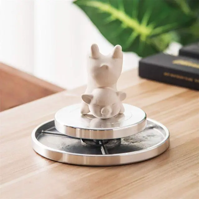 Alt view image 5 of 6 - 4.7''/5.9'' Double Sided Turntable for Ceramic Clay Sculpture Platform Pottery Wheel Aluminum Alloy Rotating Tools