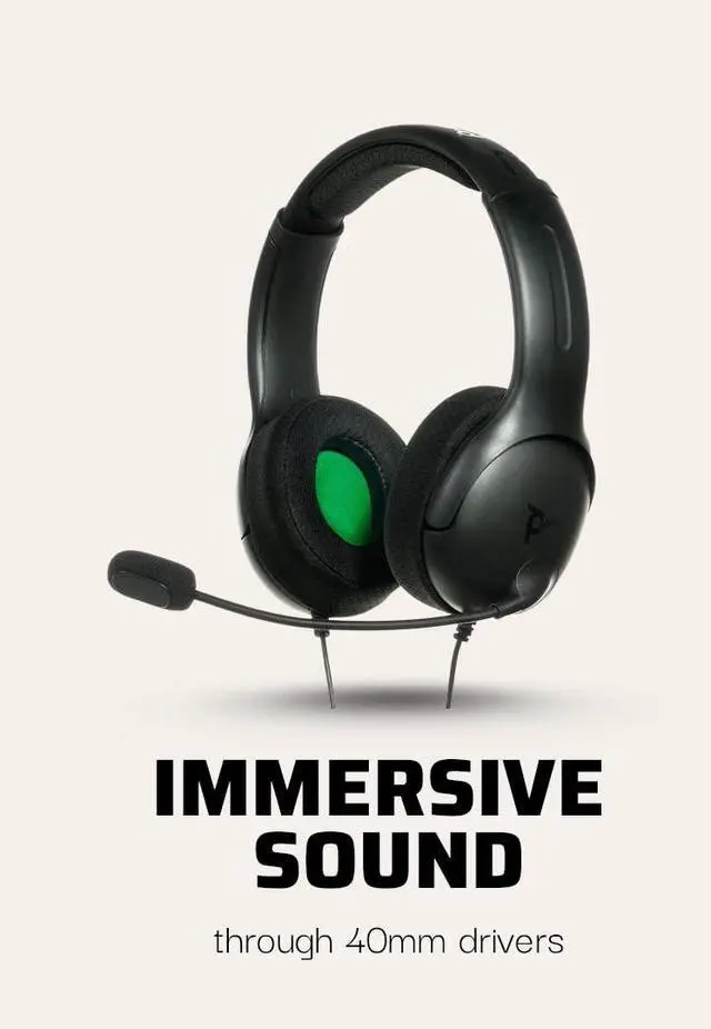 Alt view image 2 of 7 - Gaming AIRLITE Xbox Headset with Noise-Cancelling Microphone, Licensed Microsoft Series X|S, Xbox One Accessories, PC/Windows 10/11, Lightweight Wired Power Stereo headphones - Black