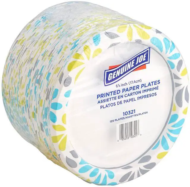 Main image of Printed Paper Plates, 7" (Pack of 125)