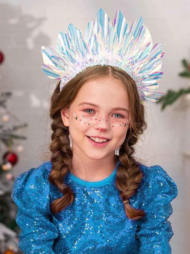 Alt view image 6 of 7 - Light Up Crown Led Headband Glow Birthday Headpiece Rave Costume Hair Accessories for Women