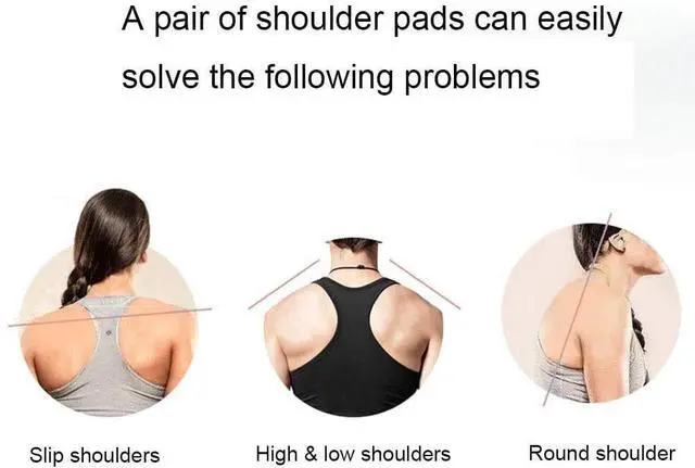 Alt view image 5 of 7 - Silicone Shoulder Pads for Womens Clothing, Anti-Slip Shoulder Push-Up Pads Invisible Breathable Enhancer Reusable, 1 Pairs Transparent