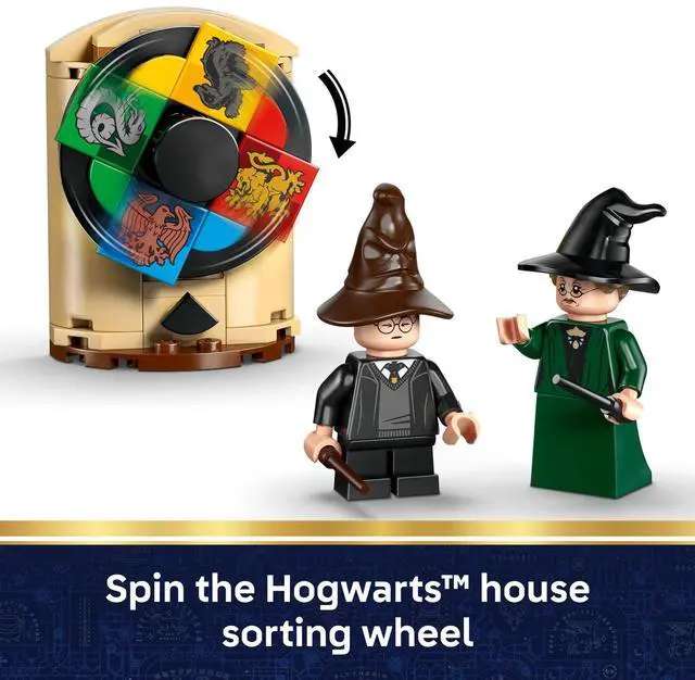 Alt view image 3 of 6 - Harry Potter Hogwarts Castle: Sorting Hat Ceremony Building Toy for Boys, Girls - Pretend Play Set for Kids, Ages 7+ - W/4 Minifigures & Cat Patronus Toy Figure - Gift Idea for Birthdays - 76460