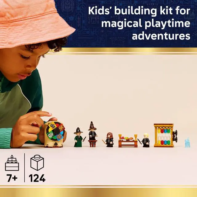Alt view image 2 of 6 - Harry Potter Hogwarts Castle: Sorting Hat Ceremony Building Toy for Boys, Girls - Pretend Play Set for Kids, Ages 7+ - W/4 Minifigures & Cat Patronus Toy Figure - Gift Idea for Birthdays - 76460