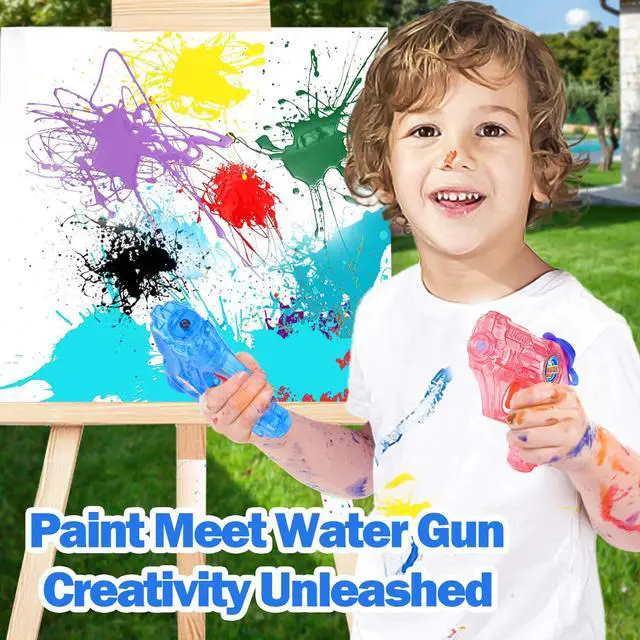 Alt view image 5 of 7 - Mini Water Gun for Kids Toddler- 4 Pack Small Water Guns 5-7M Long Range Super Water Soaker Squirts Blasters Gun, Outdoor Toy Water Summer Beach Pool Party Favors Bath Water Guns Toy for Girl Boy Kids