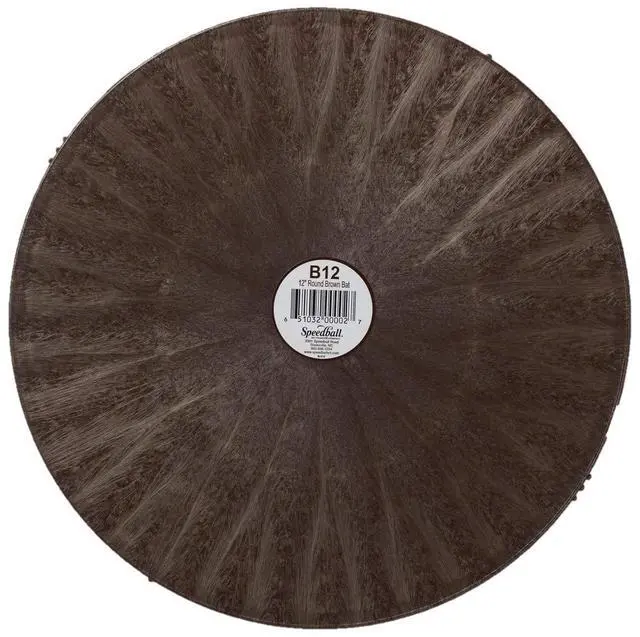 Main image of 12 Inch Round Universal Pottery Wheel Bat, Brown, for Ceramics and Clay Work