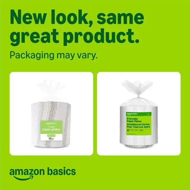 Alt view image 2 of 6 - Everyday Paper Plates, 8.62 Inch, Disposable, 200 Count, Packaging May Vary