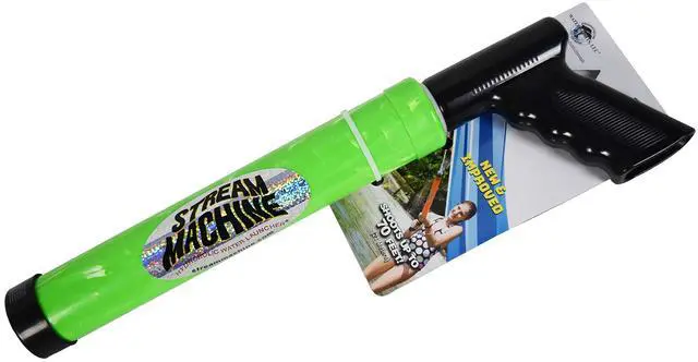 Alt view image 2 of 7 - Stream Machine Water Gun Launcher TL-600 17 Inch Single Barrel Water Launcher, Water Soaker Gun Shoots 40+ ft, Pool Squirt Gun for Outdoor Summer Fun, Model Number: 80005